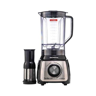 Liquidificador Mondial Turbo Inox L-1200-Bi Preto - 127V
