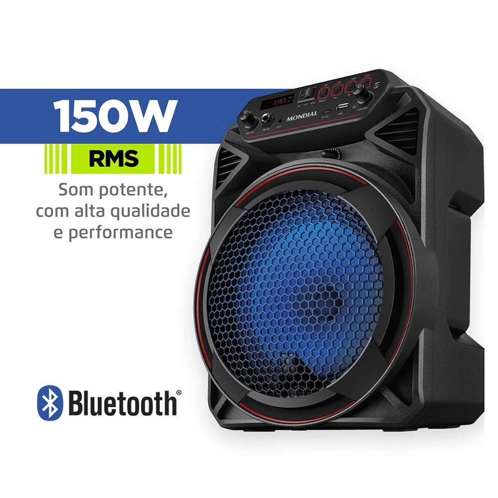 Caixa Amplificada Bluetooth Mondial CM-150 - Bivolt - 2