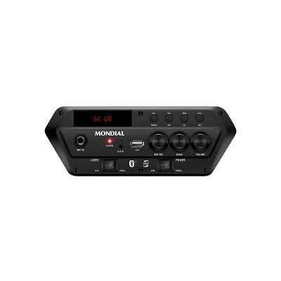 Caixa Amplificada Mondial CM250 250W RMS Preta - Bivolt