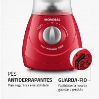 Liquidificador Mondial Easy Power L-550-R Vermelho - 127V - 8