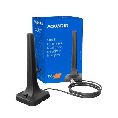 Antena Digital Interna com Cabo 2,5m Aquario DTV200