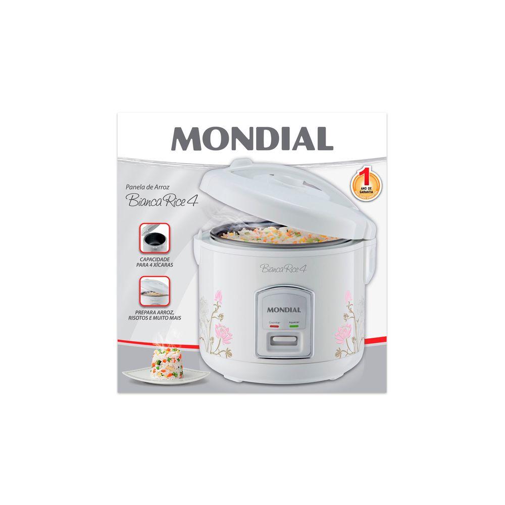 Panela Elétrica de Arroz Mondial Bianca Rice NPE-05-5X Branca 5 Xícaras - 127V - 7