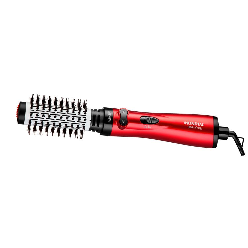 Escova Rotativa Mondial Infinity Keratin  ER-11-KR 1000W Vermelha - 220V - 1