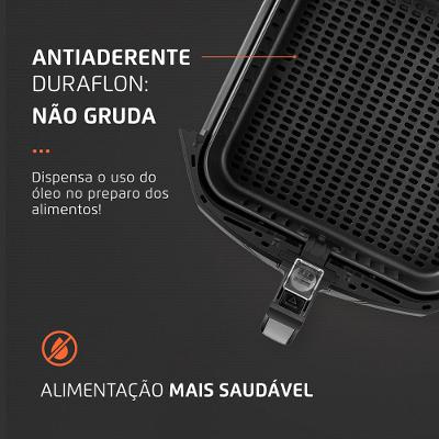 Fritadeira Elétrica Air Fryer Mondial AFN-80-BI 8L Preta - 220V
