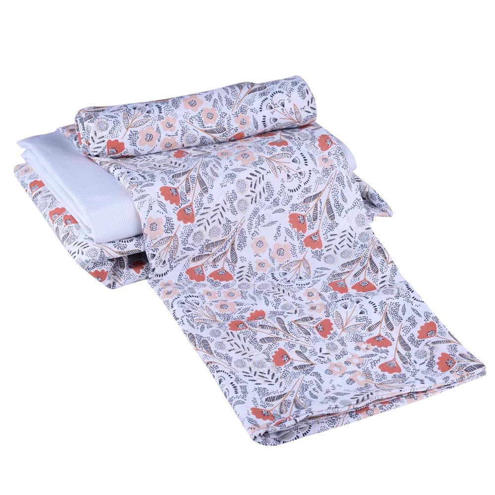 Jogo de Cama Queen Cazza Microfibra Floral Duplo 4 Peças - Item Sortido - 2