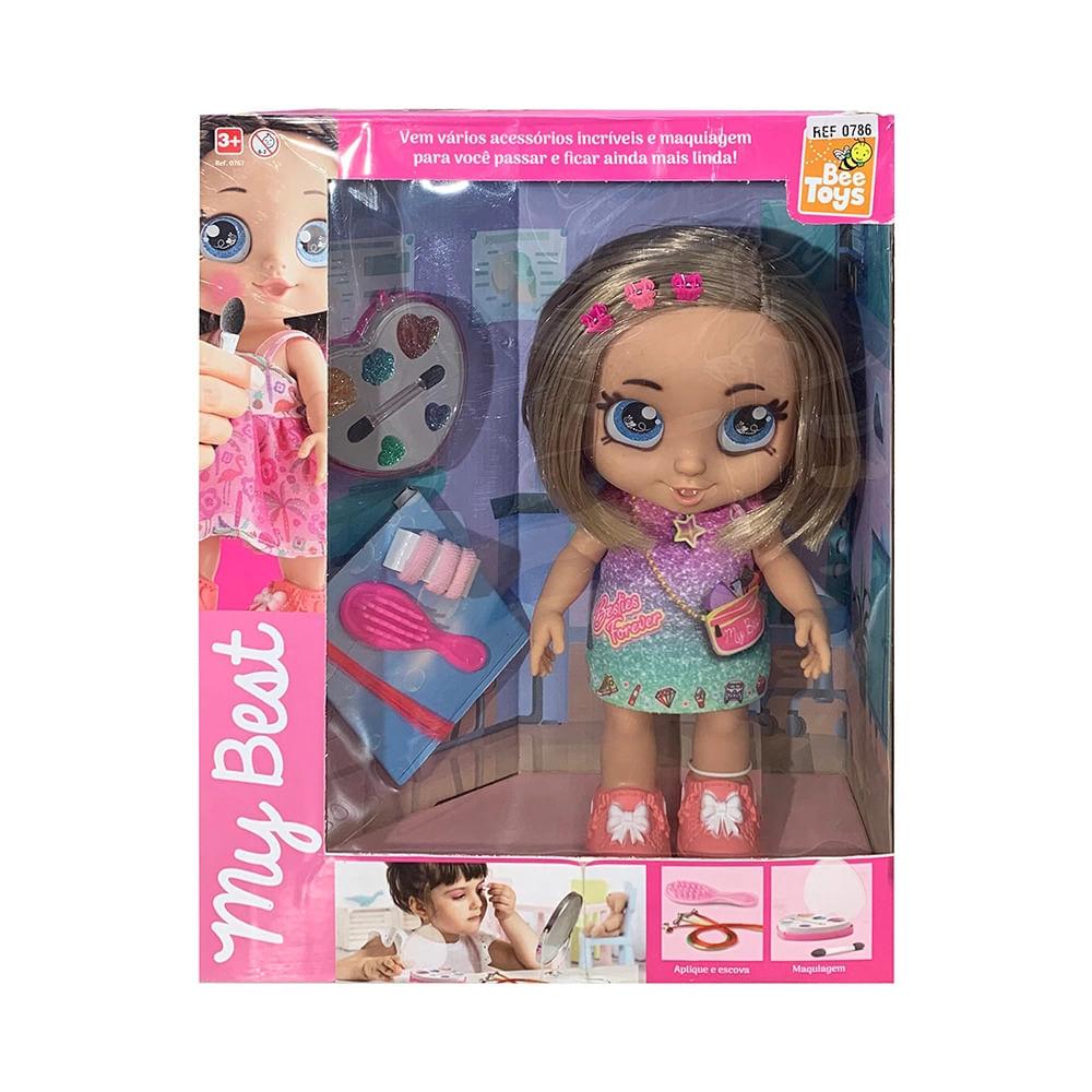 Boneca My Best Beauty Bee Toys com Acessórios de Maquiagem - 1