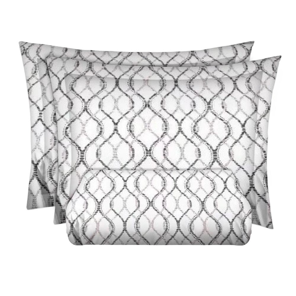 Jogo de Cama Queen Cazza Avery em Microfibra Estampado 4 Peças - Item Sortido - 2