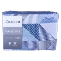 Jogo de Cama Queen Cazza Microfibra Geométrico Duplo 4 Peças - Item Sortido - 1
