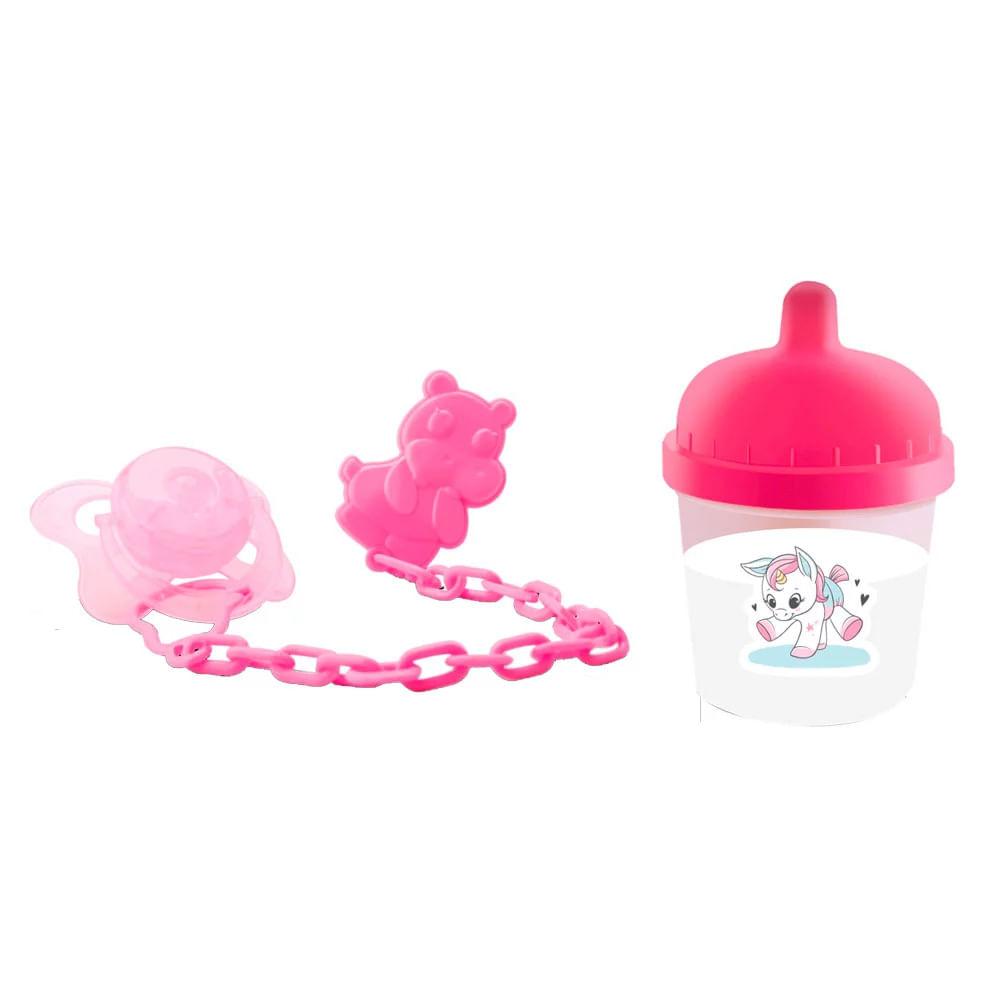 Kit de Acessórios de Boneca Divertoys New Born - 2