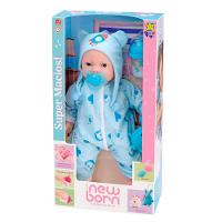 Boneco New Born Divertoys Brincando de Pijama Menino - 1