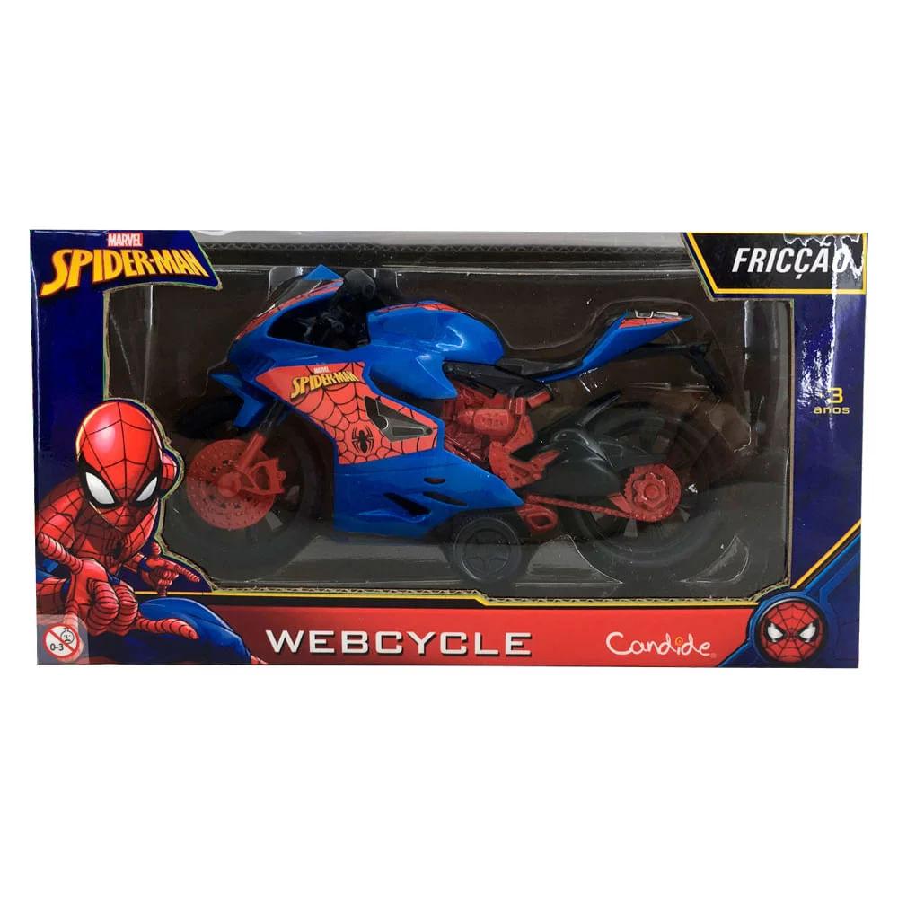 Moto de Fricção Candide Webcycle Homem-Aranha - 1