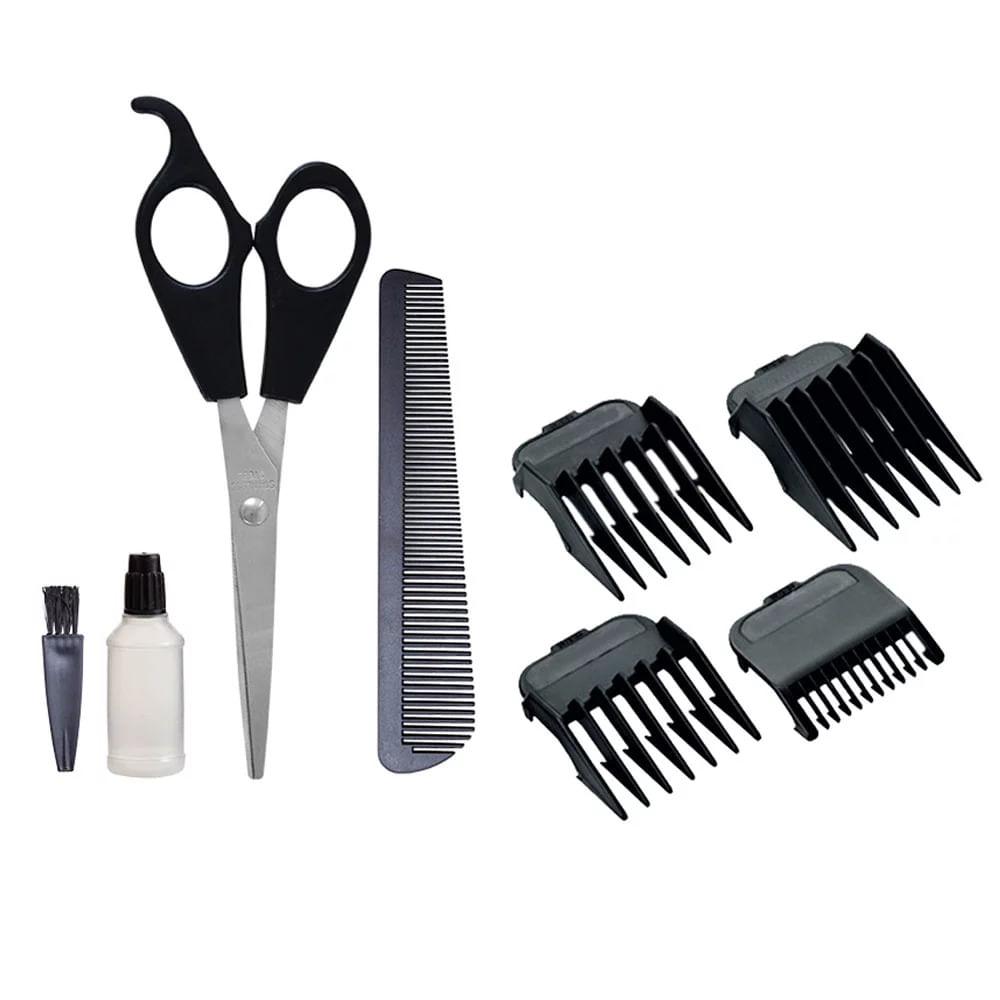 Máquina de Cortar Cabelo Philco PCR12CR com 9 Acessórios - 220V - 1