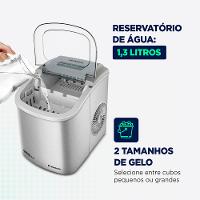Máquina de Gelo Turbo Mondial Ice Premium MG-12-GI Cinza - 127V - 3