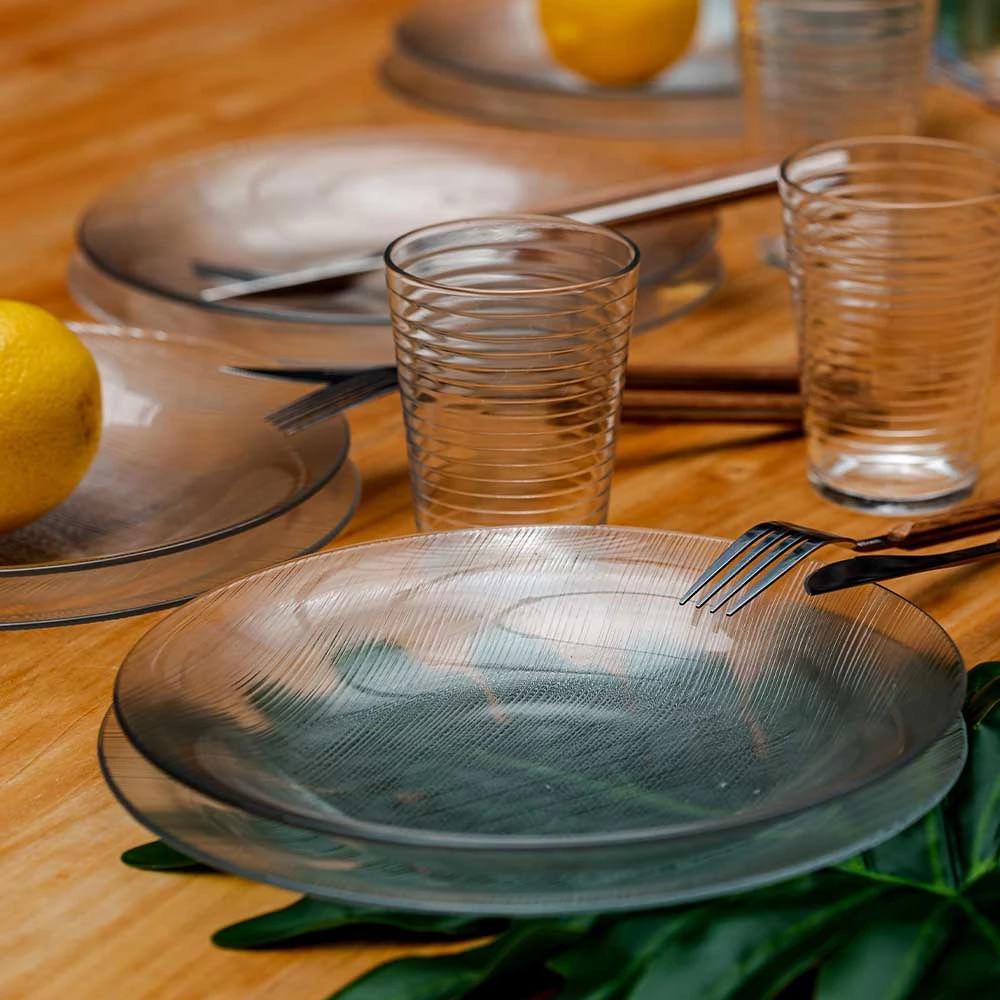 Aparelho de Jantar Nadir Diamante em Vidro 12 Peças - 8