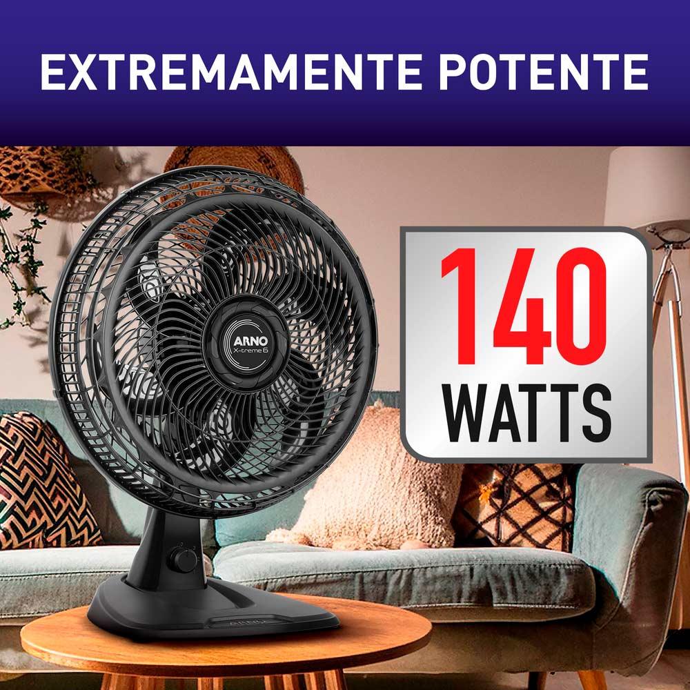 Ventilador de Mesa 2 em 1 40cm Arno X-TREME 6, 6 PÁS 140W 127V VE60 - 3