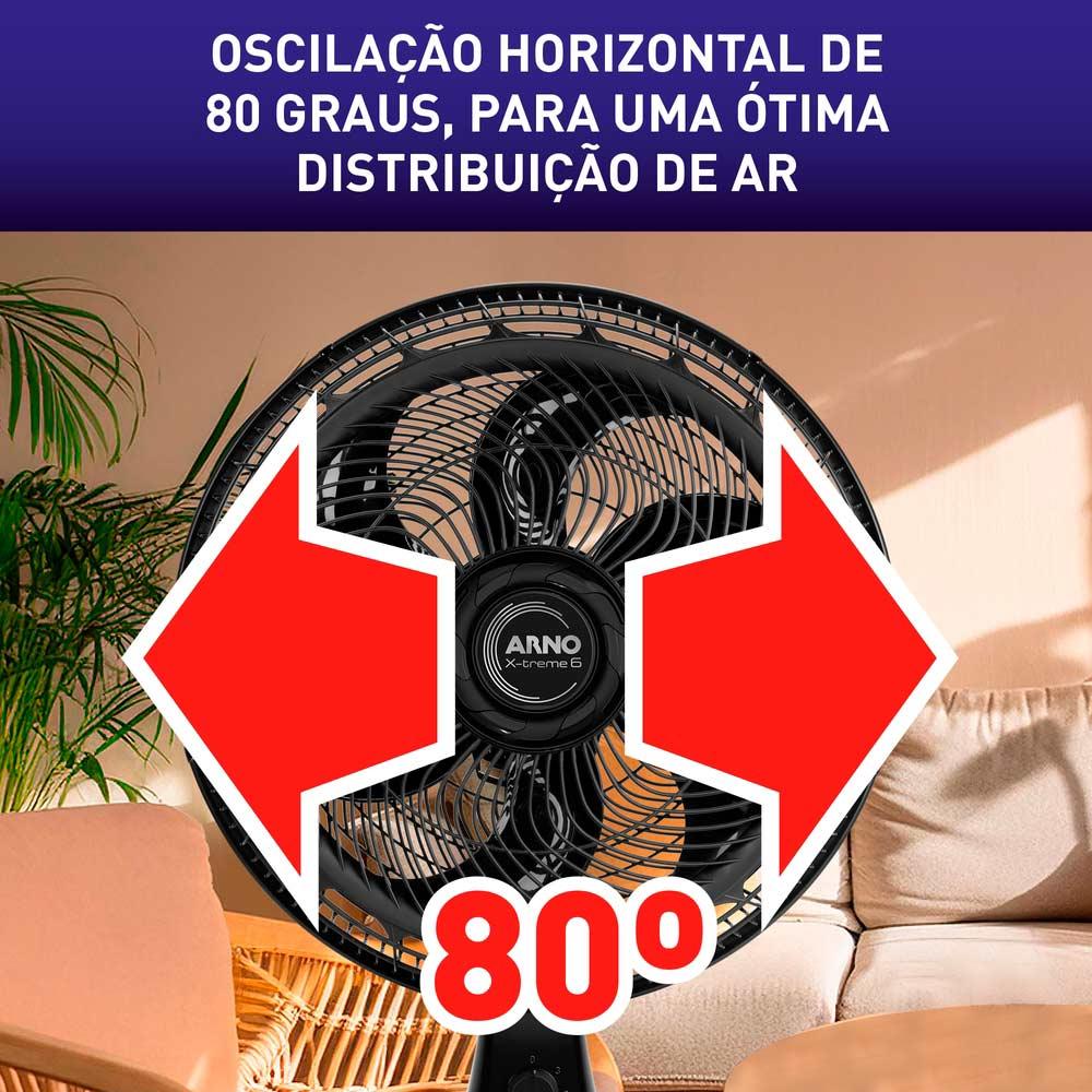 Ventilador de Mesa 2 em 1 40cm Arno X-TREME 6, 6 PÁS 140W 127V VE60 - 2