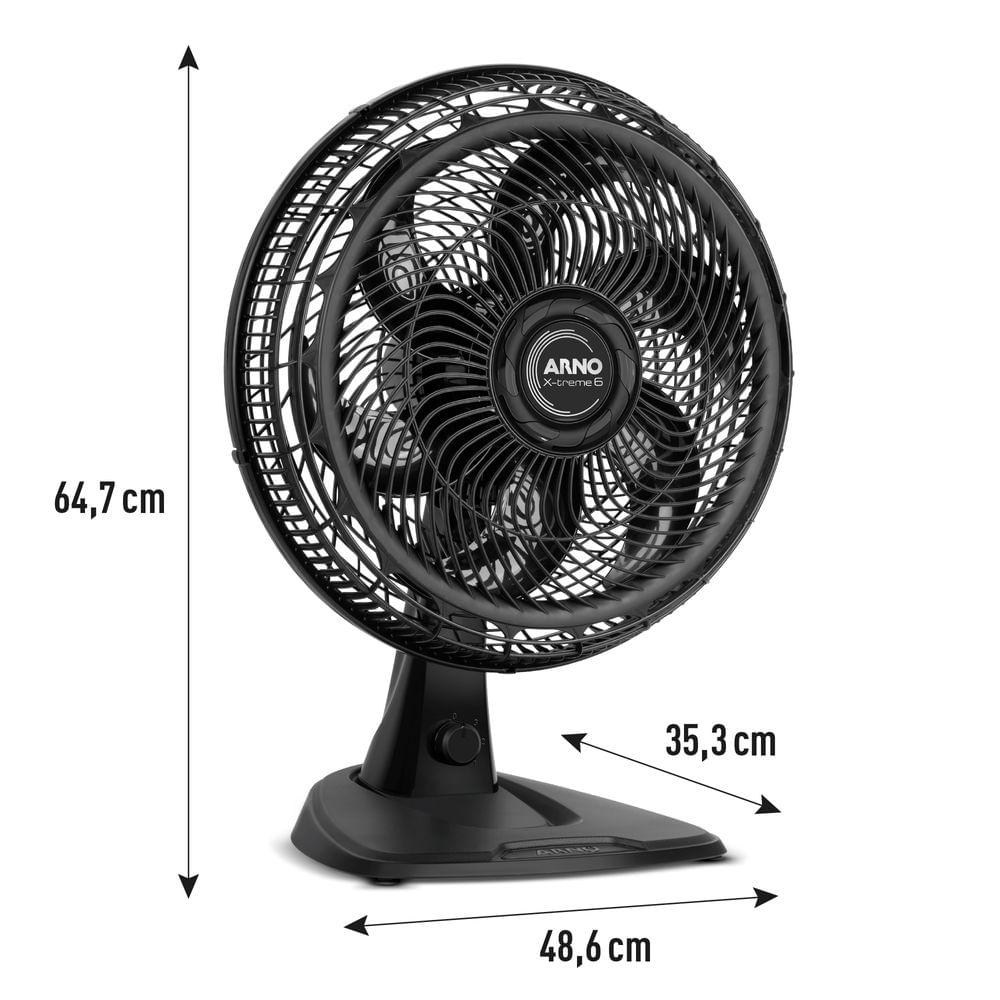 Ventilador de Mesa 2 em 1 40cm Arno X-TREME 6, 6 PÁS 140W 220V VE60 - 7