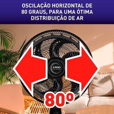 Ventilador de Mesa 2 em 1 40cm Arno X-TREME 6, 6 PÁS 140W 220V VE60