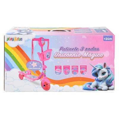 Patinete 3 Rodas c/ Cesta Rosa CV192317