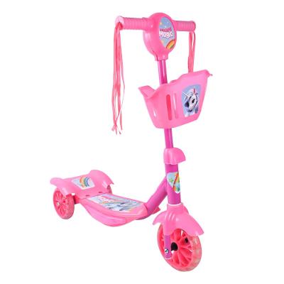 Patinete 3 Rodas c/ Cesta Rosa CV192317