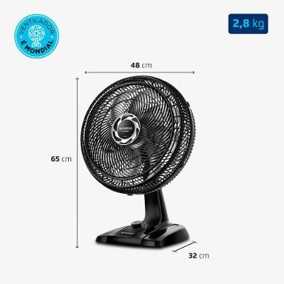 Ventilador de Mesa Mondial Turbo 8 Pás NVT-40-8P-B - 40cm 127V