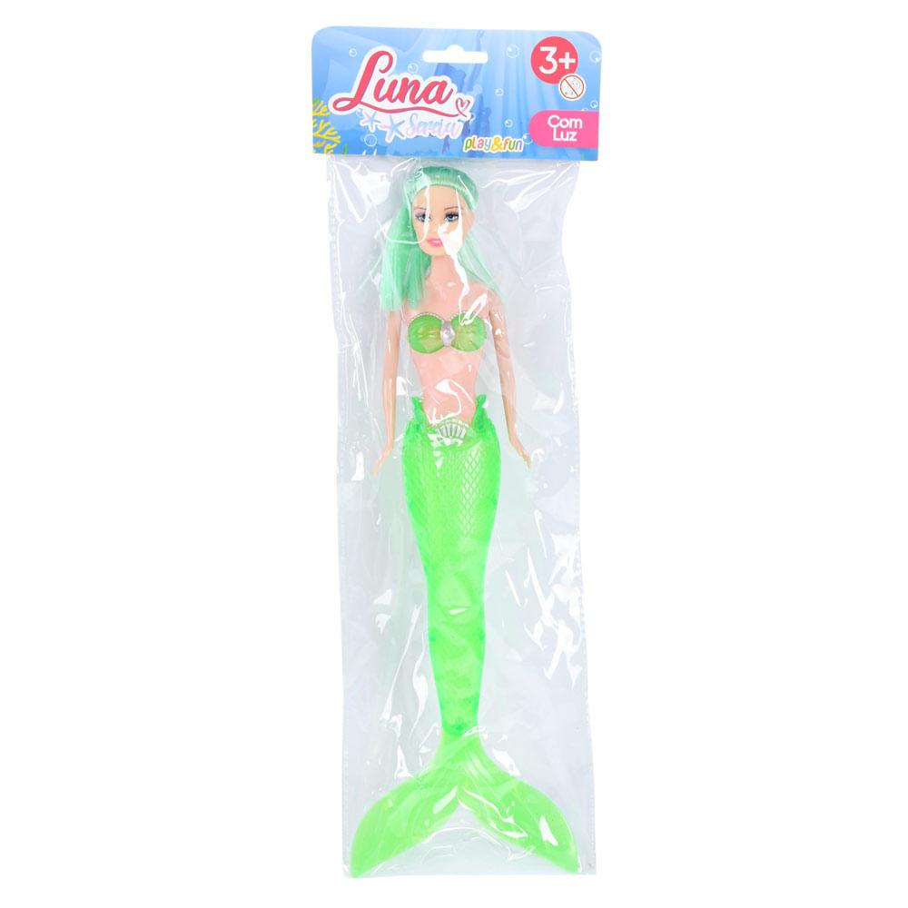 Boneca Luna Sereia Play&Fun com Luz - 1
