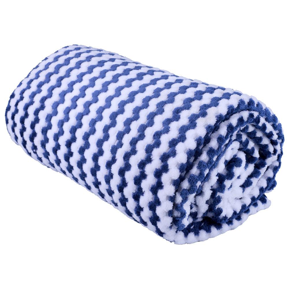 Manta Cobertor Solteiro em Poliéster Cazza Jaquard Tricot - Item Sortido - 2