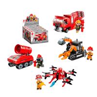 Bloco de Montar Set Bombeiro em Ação Mine City 12021 Qman - 5