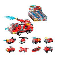 Bloco de Montar Set Combat Zones Super Bombeiro 1805 Qman - 10