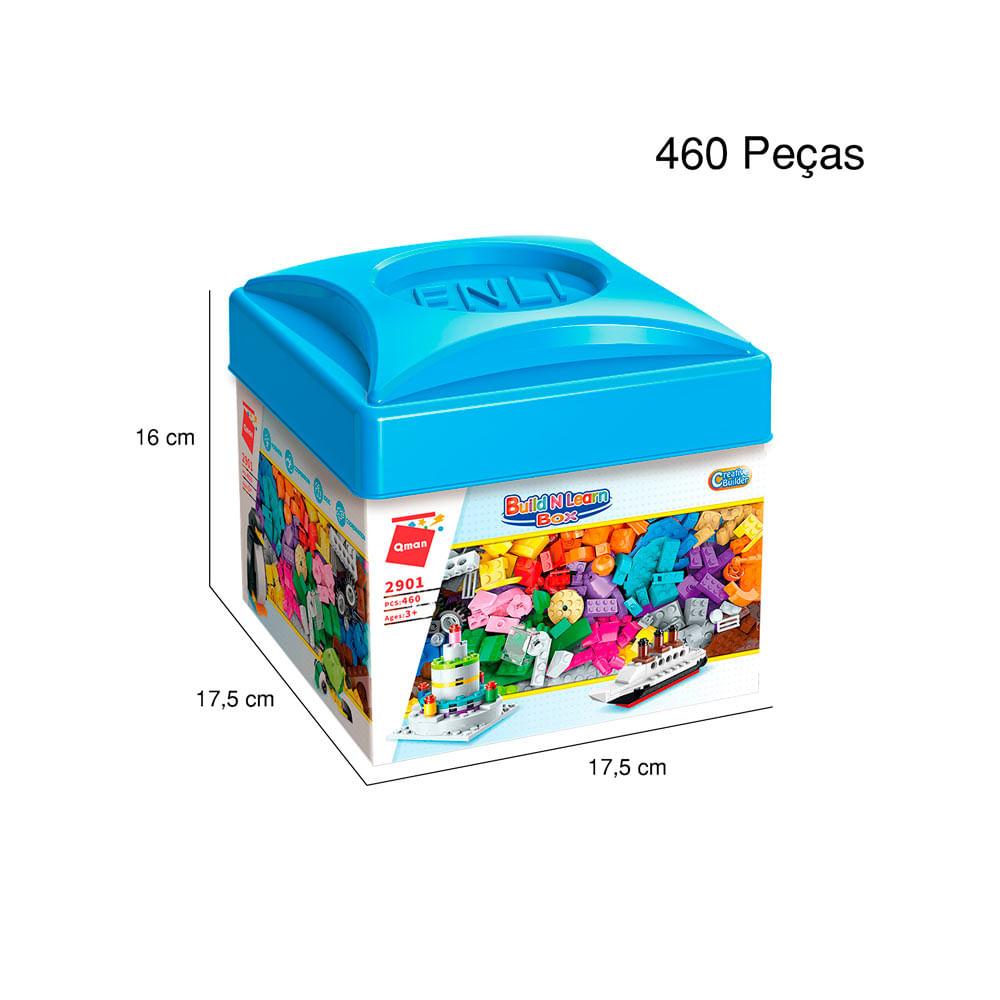 Caixa Blocos de Montar Surpresa Com 460 Peças 2901 Qman - 2