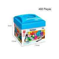 Caixa Blocos de Montar Surpresa Com 460 Peças 2901 Qman - 2
