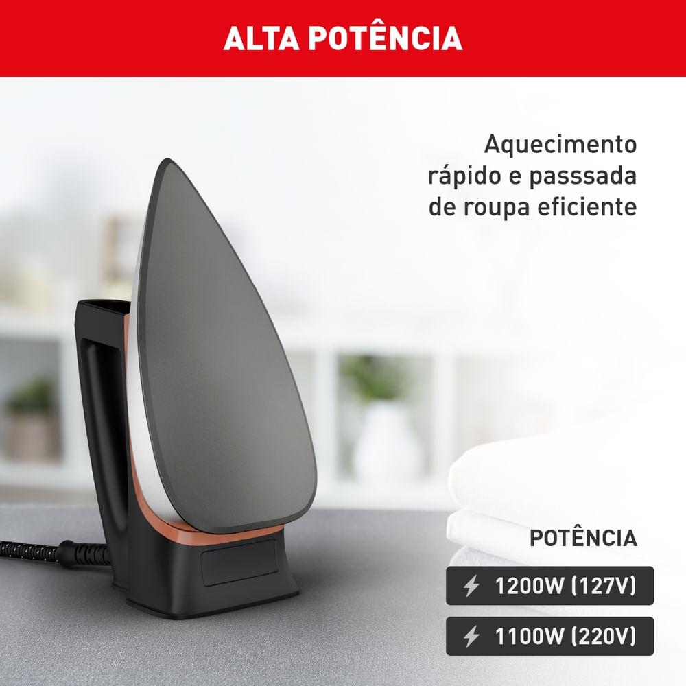 Ferro a Seco Arno Drygliss com Base Antiaderente FS31 220V - 10