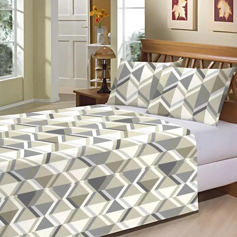 Jogo de Cama Queen Camesa Microfibra Estampado 3 Peças - Item Sortido - 2