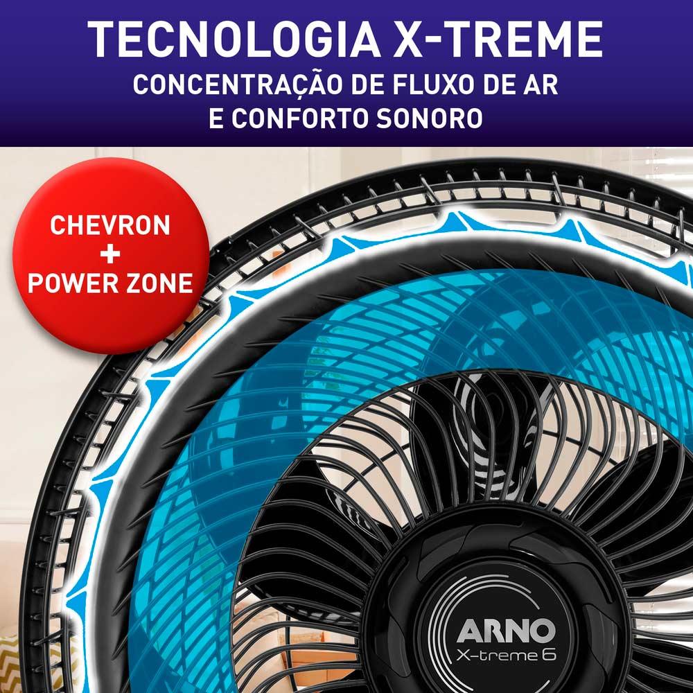 Ventilador de Coluna 40cm Arno X-TREME 6, 6 PÁS 140W 220V VE6C - 2