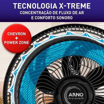 Ventilador de Coluna 40cm Arno X-TREME 6, 6 PÁS 140W 220V VE6C