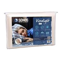 Travesseiro Sonos Viscolight 14cm Branco - 1
