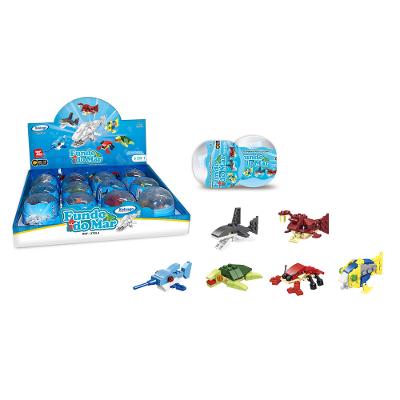 Blocos para Montar Fundo do Mar Xalingo 1 Unidade - Item Sortido