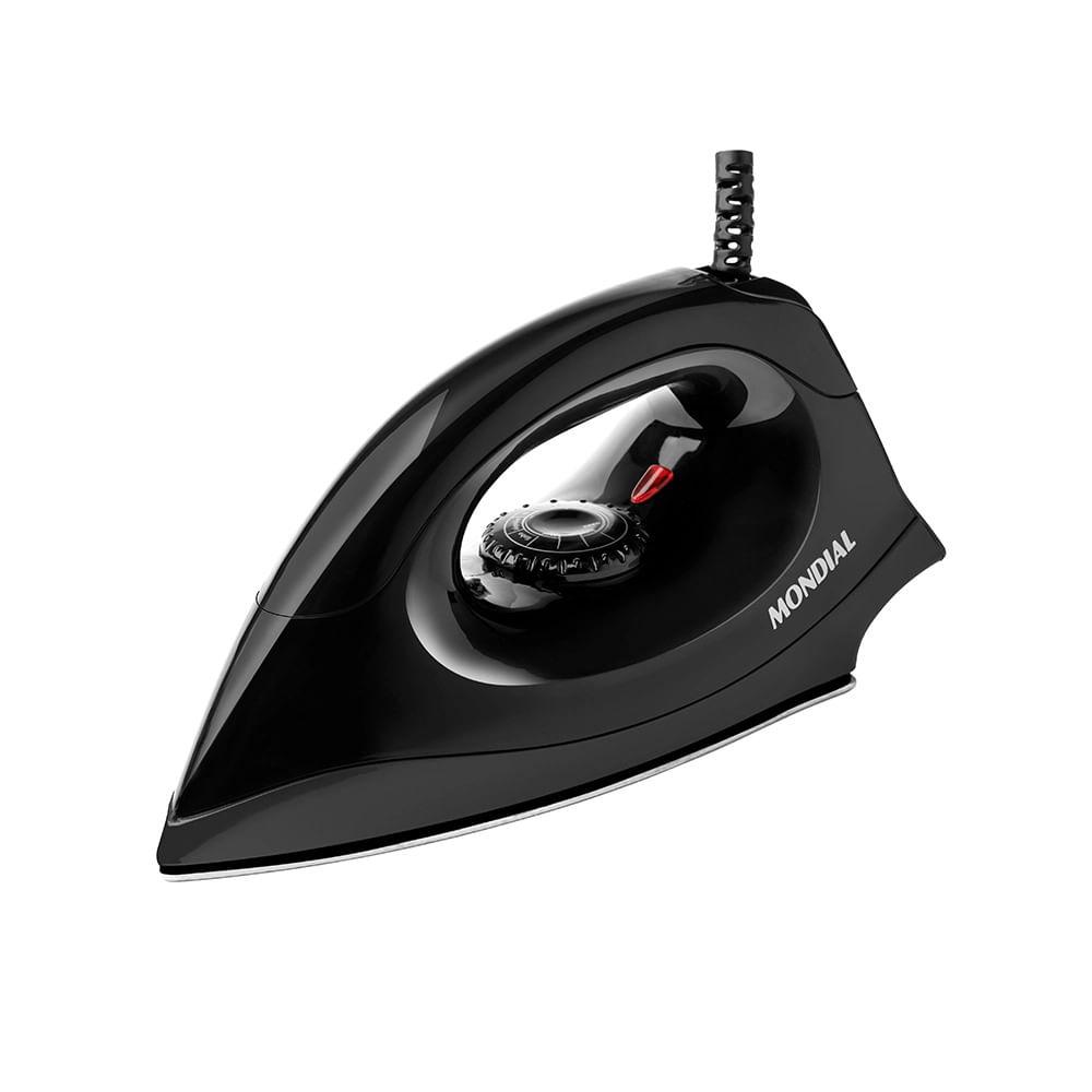 Ferro de Passar Roupa a Seco Mondial Fsn-55-B Preto - 127V - 1