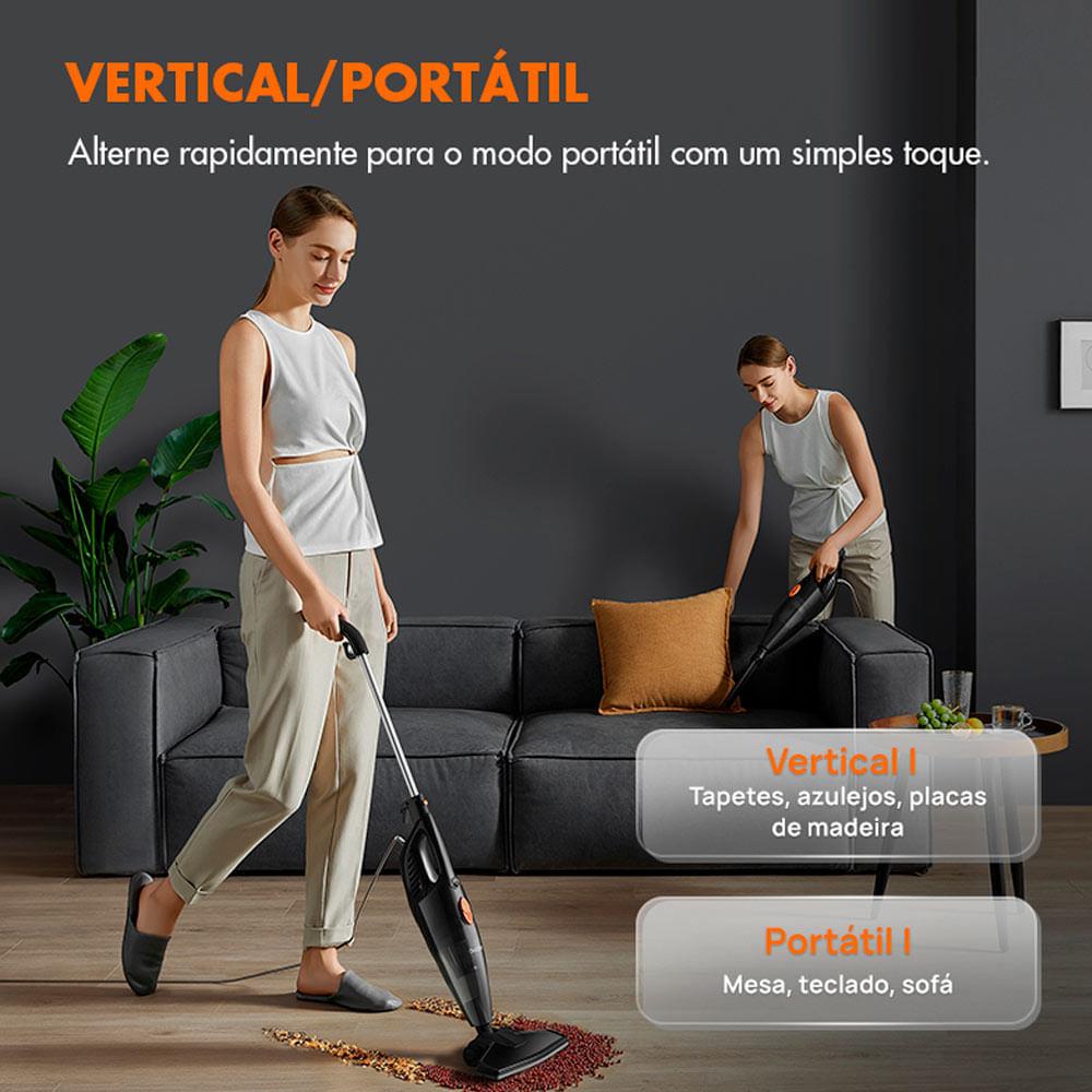 Aspirador De Po Vertical Gaabor Smart Sweep GVCW-M15A Preto 127V - 9