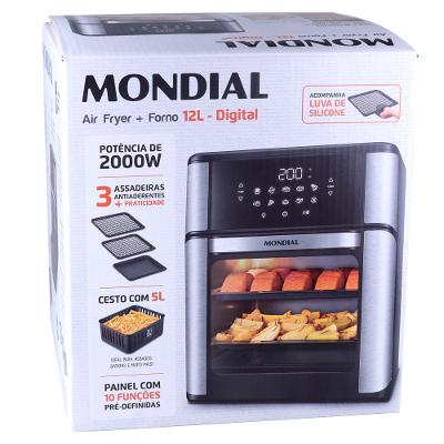 Fritadeira Air Fryer Forno Oven 12L 110V - Mondial