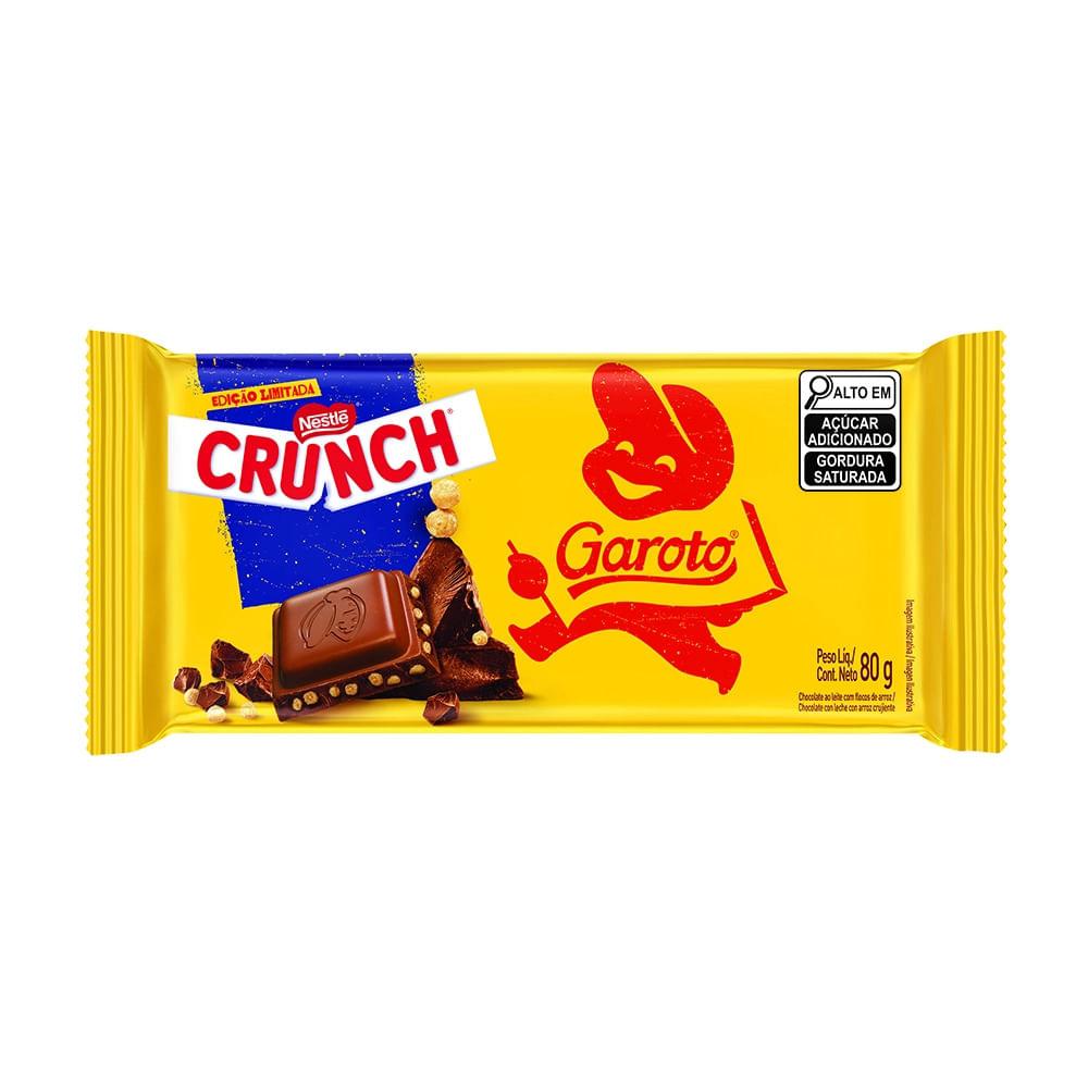 Chocolate Garoto ao Leite com Crunch Nestlé 80g - 1