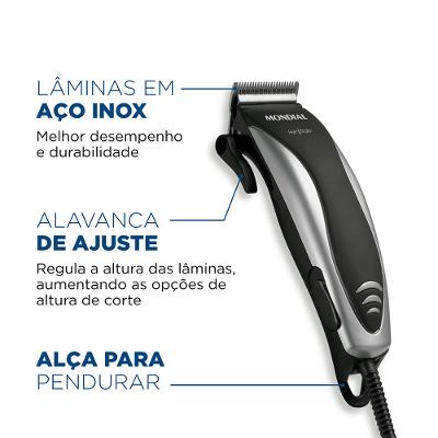 Máquina de Cortar Cabelo Mondial CR02 110V