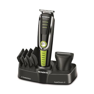 Aparador de Pelos Elétrico Mondial Super Groom 6 em 1 BG-04 - Bivolt