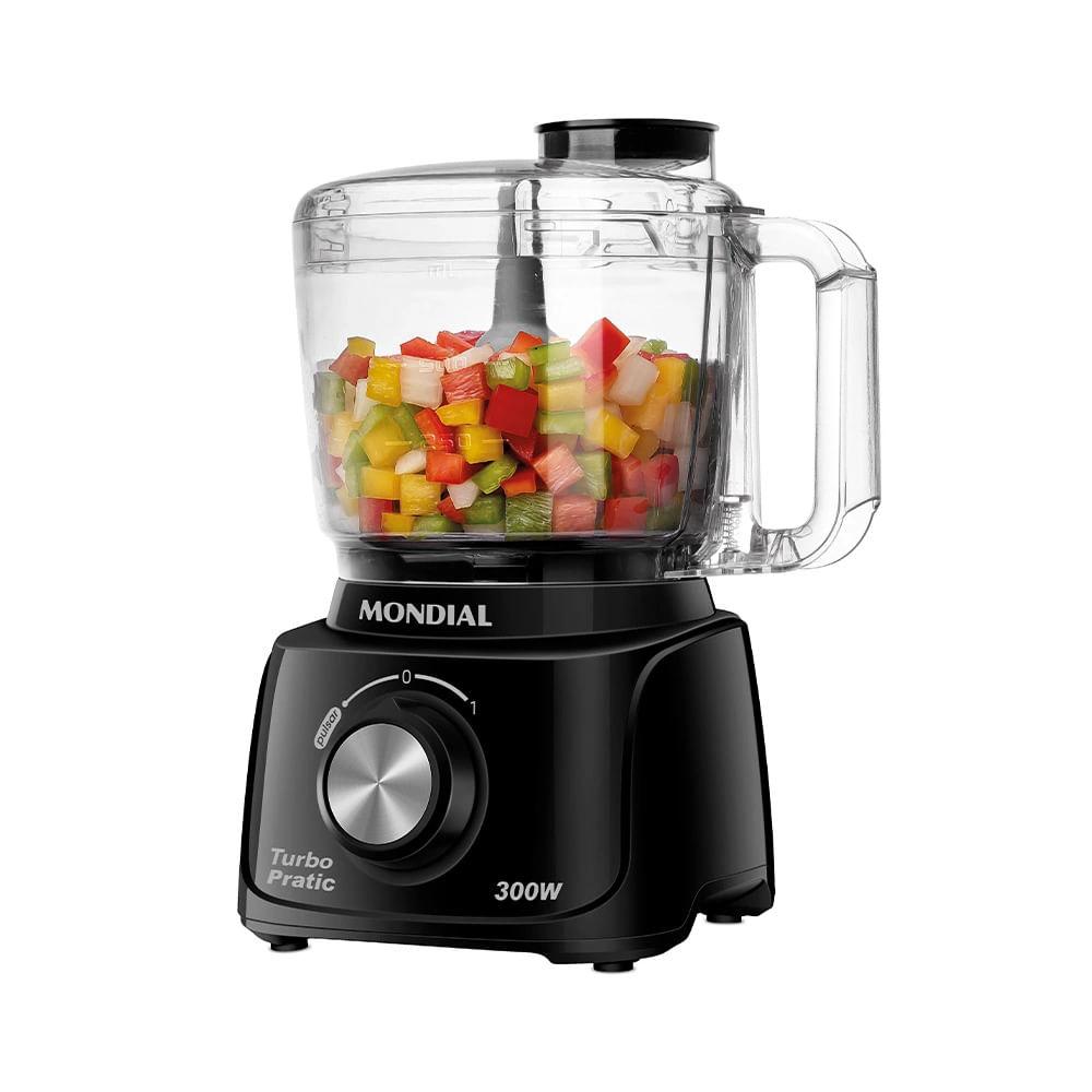 Mini Processador Mondial Turbo Pratic MP-16-B Preto - 220V - 2