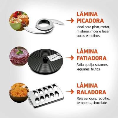 Multiprocessador de Alimentos Mondial MPN-01-BE 7 em 1 - 220V