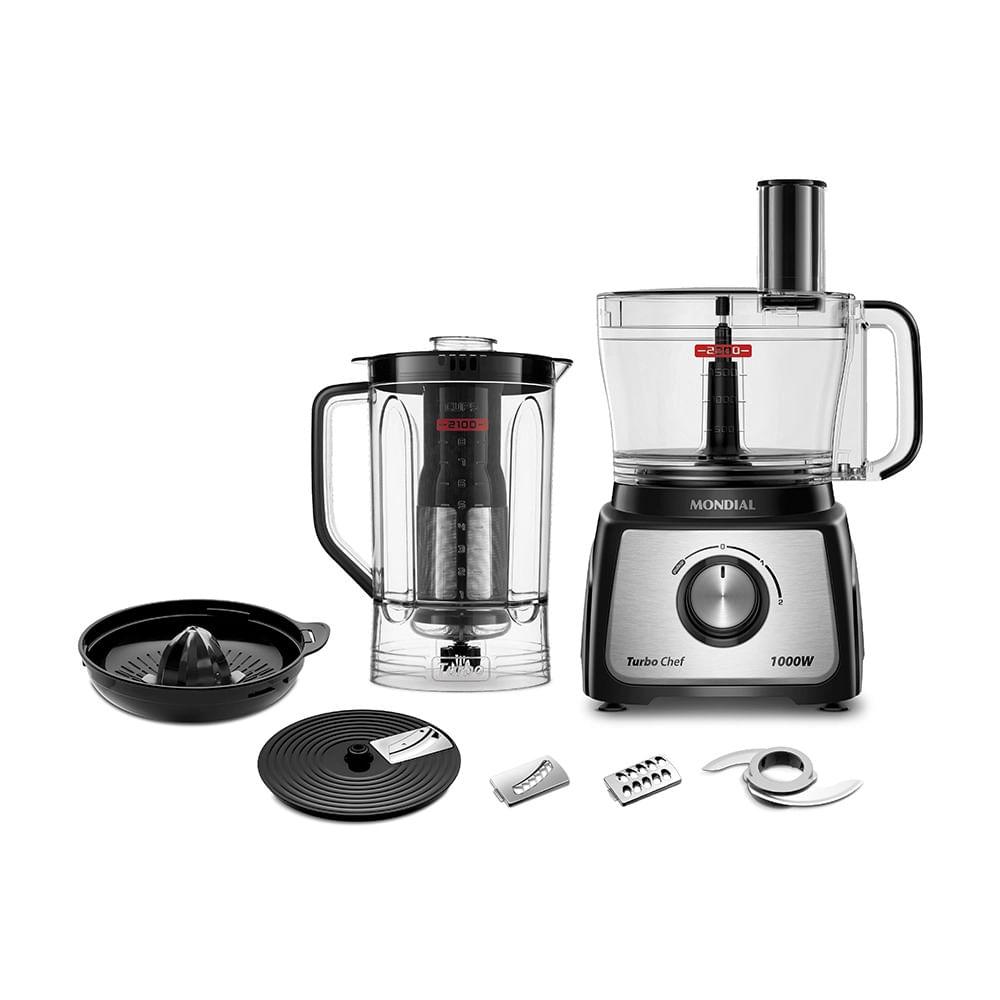 Multiprocessador de Alimentos Mondial MPN-01-BE 7 em 1 - 127V - 2