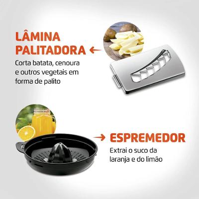 Multiprocessador de Alimentos Mondial MPN-01-BE 7 em 1 - 127V