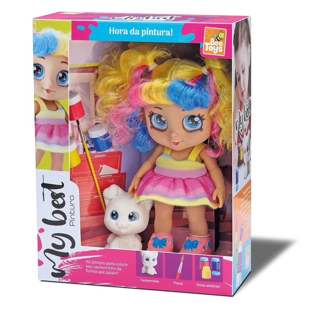 Boneca My Best Bee Toys Pintura com Acessórios Guache - 2