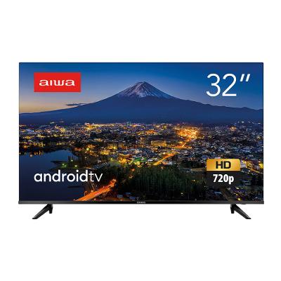 Smart TV 32" Aiwa AWS-TV-32-BL-02-A Borda Ultrafina Dolby Áudio Android - Bivolt
