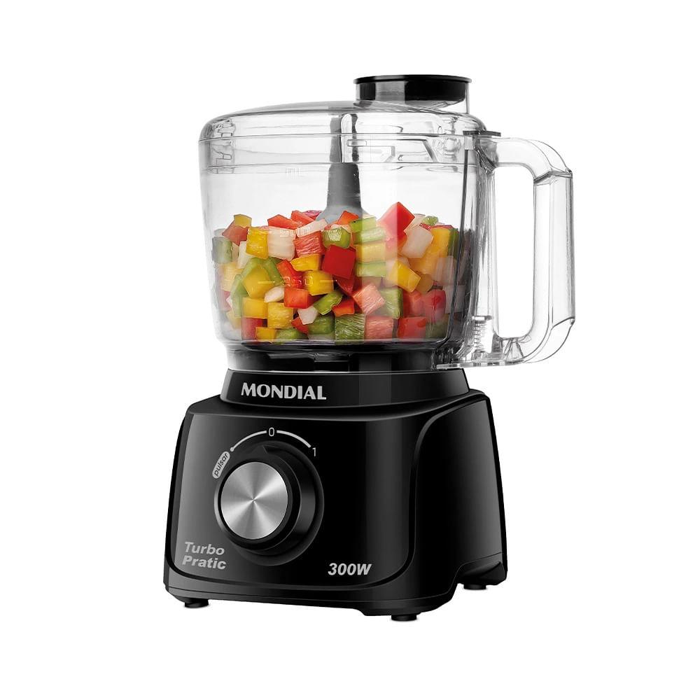 Mini Processador Mondial Turbo Pratic MP-16-B Preto - 127V - 2